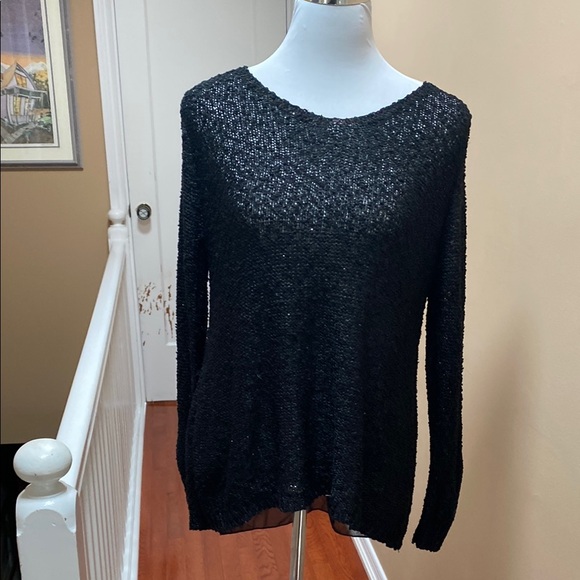 C’est Moi Chic Black Knit Sweater - Picture 1 of 7